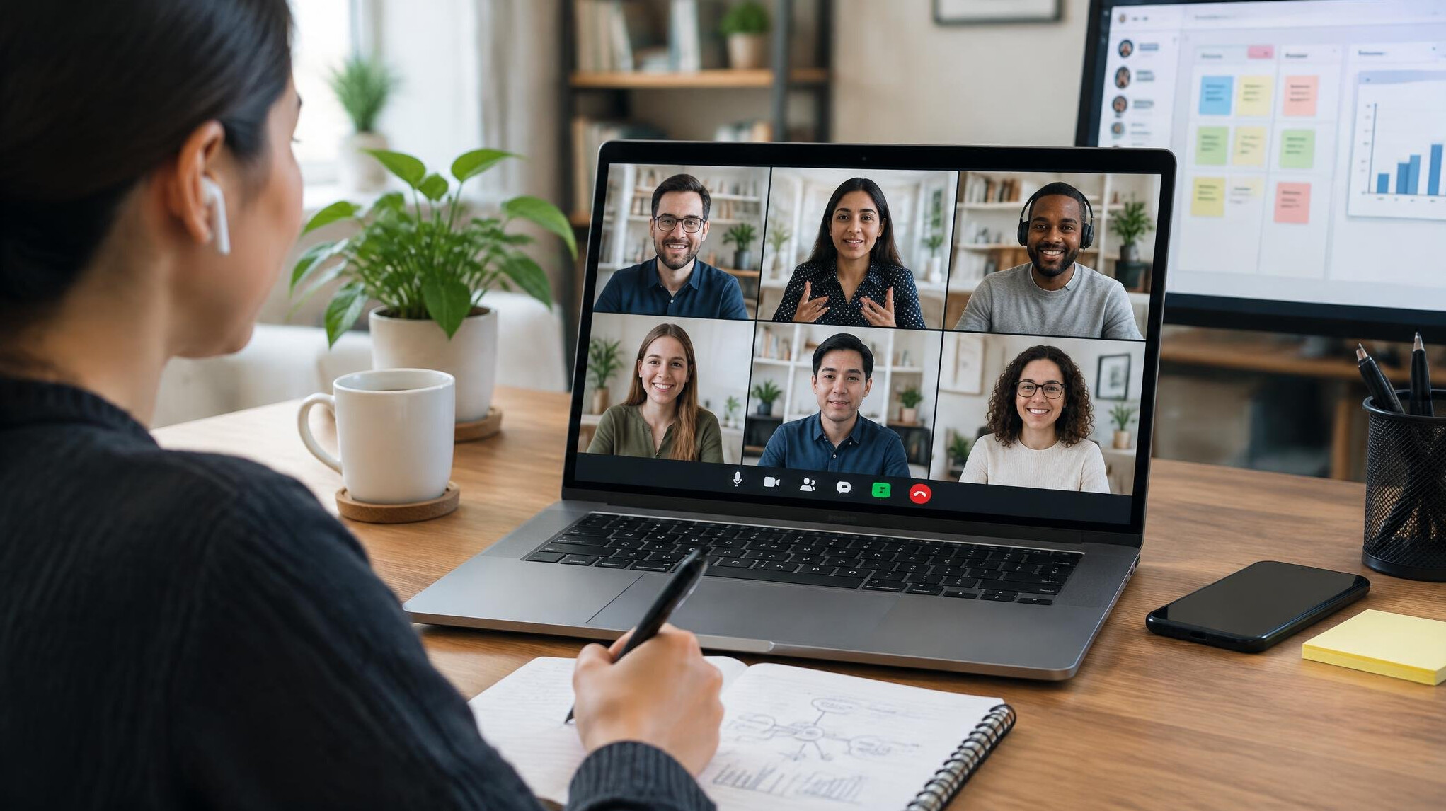 remote team video call